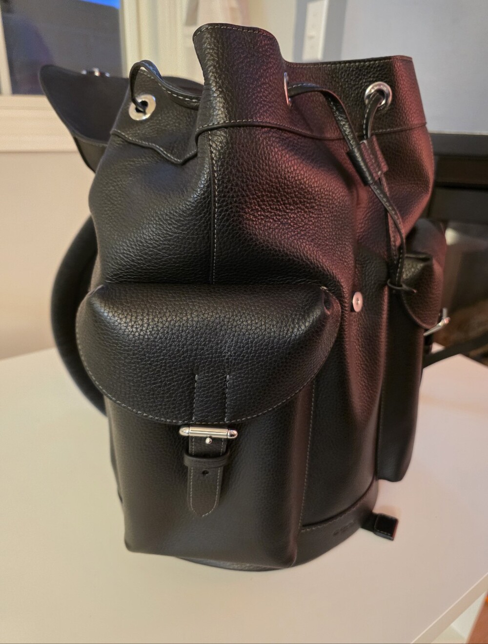 🖤 Coach Warner Backpack CW210 – Black Pebbled Leather | Like New 🖤 - Picture 9 of 15